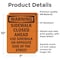 Signmission Sidewalk Closed Ahead Use Sidewalk OSHA Warning Sign, Vinyl Decal, 7in W x 10in L, 2PK OS-2PACK-WS-D-710-V-13528 - alternate 4